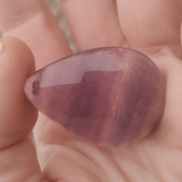 New Rainbow Fluorite Teardrop Pendant. - Picture 7 of 9